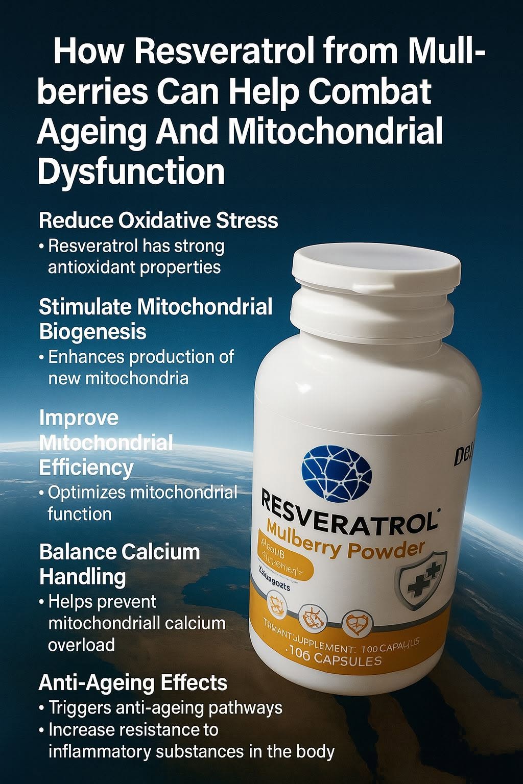 เรสเวอราทรอล (Resveratrol) เป็นสารโพลีฟีนอลที่พบในพืชบางชนิด โดยเฉพาะใน มัลเบอร์รี่ (Mulberry) ซึ่งได้รับความสนใจอย่า...
