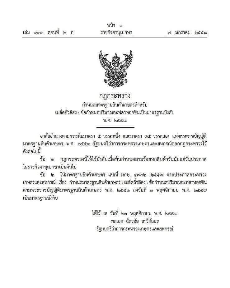 น่าเสียดายคนไทยมีอัตราการเสียชีวิตจากมะเร็งสูง ทั้งๆ ที่มีการบังคับใช้กฎหมายความปลอดภัยด้านอาหารเรื่องการปนเปื้อนอะฟล...