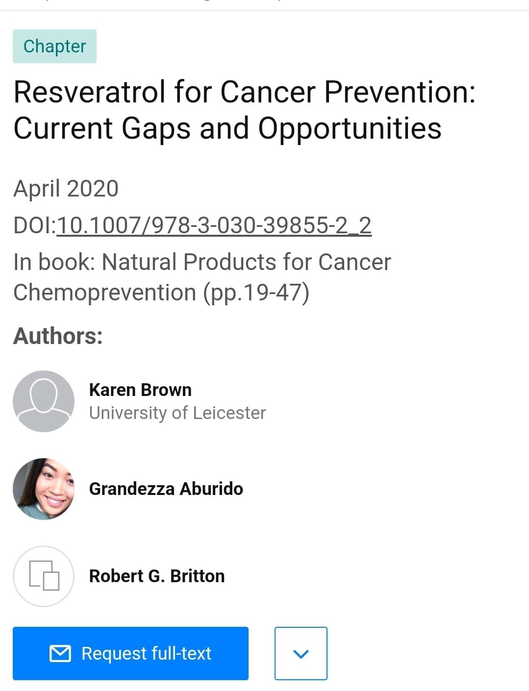 เรสเวอราทรอล (Resveratrol) เพื่อการป้องกันมะเร็ง: ช่องว่างในปัจจุบันและโอกาส
